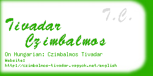 tivadar czimbalmos business card